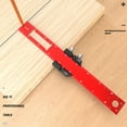 thumbnail image 5 of Precision Pocket Ruler Woodworking Ruler & Marking Tools Drafting Metal Ruler with Inch & Metric Indicators Lightweight, 5 of 8