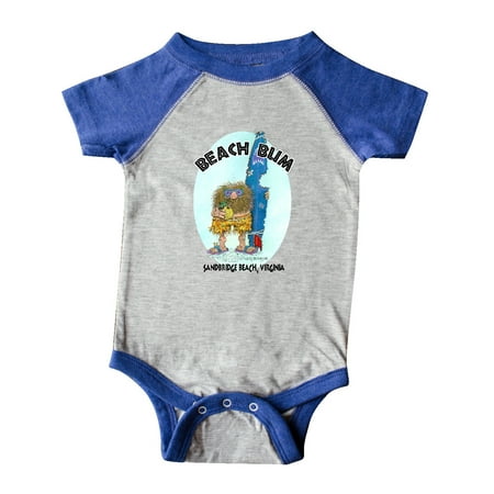 

Inktastic Beach Bum Sandbridge Beach Virginia Gift Baby Boy or Baby Girl Bodysuit