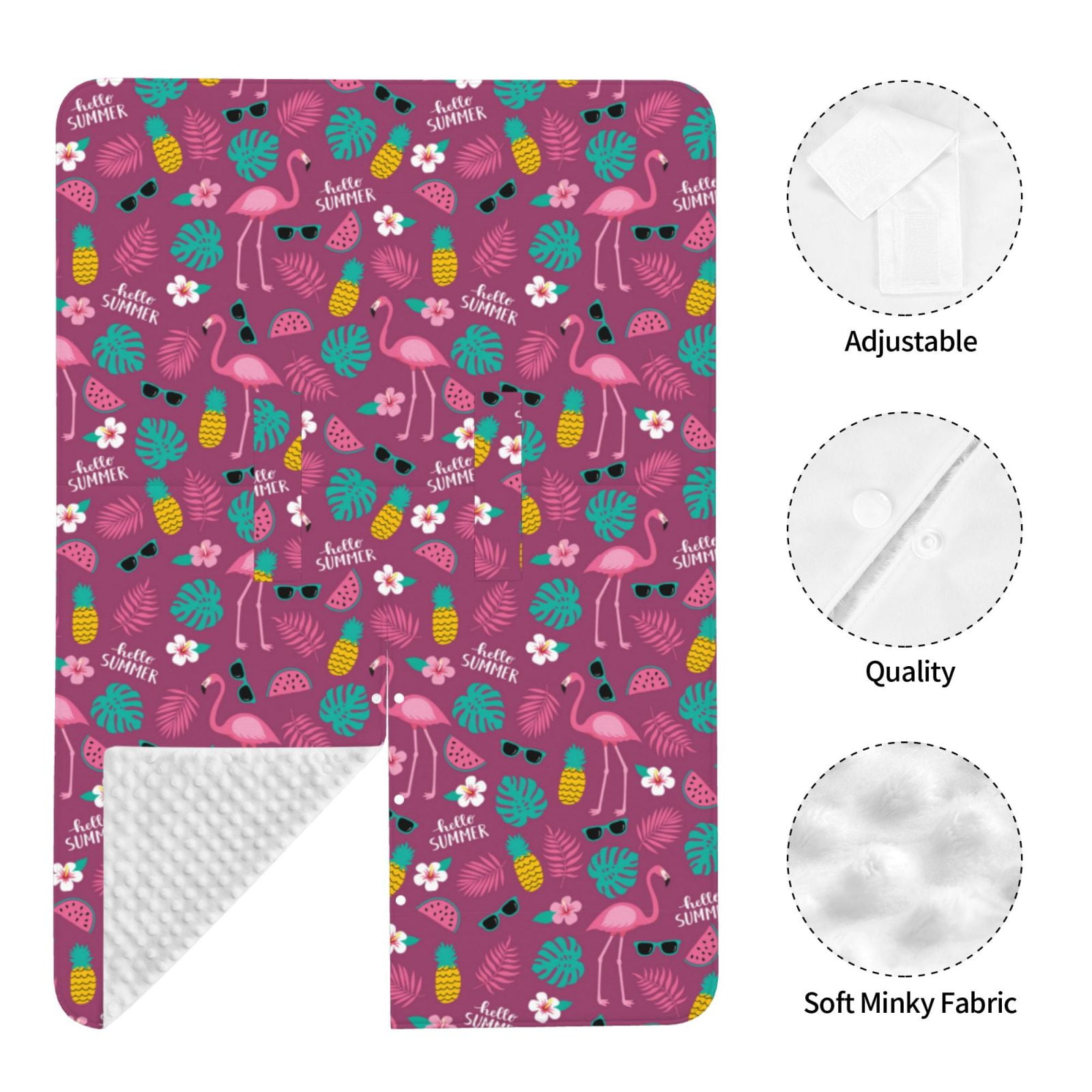 Car Seat Cover Baby - Summer Flamingo Breathable Infant Car Seat Cover for Baby Carseat, Lightweight Comfort Baby Essentials Must Haves Newborn Stuff for Girl Boy