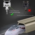 thumbnail image 3 of GXCZ Curtain Rods For Windows Curtain Track Set, Ceiling Track For Curtains, Curtain Double Tracks Ceiling Or Wall Mount Heavy-Duty Curtain Rails For Living Room Bedroom Room Divider(Champagne-Ceiling,6m-4x150cm), 3 of 6