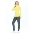 thumbnail image 2 of ACTIVE UNIFORMS Women's Long Sleeve Turtle-Neck T-Shirt Under Scrub (Yellow, 3X-Large), 2 of 5