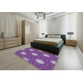 thumbnail image 4 of Ahgly Company Indoor Rectangle Patterned Bright Purple Novelty Area Rugs, 6' x 9', 4 of 6