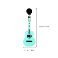 thumbnail image 2 of 1 Paire Forme de Guitare Boucles d'Oreilles Hip Hop Boucles d'Oreilles Femmes Bijoux, 2 of 8
