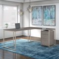 thumbnail image 2 of Bush Business Furniture Method by Kathy Ireland 72" L Desk with File Cabinet in Cocoa, 2 of 7