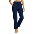 thumbnail image 2 of Yoga Pants for Women Ihhxva Relaxed Fit Elastic Waist Stretch Adjustable Workout Leggings Gym Daily Wear Running Fitness S-3XL, 2 of 9