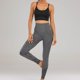 thumbnail image 1 of MKLEKYY Leggings deportivos para mujer, pantalones ajustados de cintura alta para fitness, nuevos pantalones deportivos para correr, pantalones de yoga sin costuras color melocotón, 1 of 4