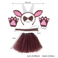 thumbnail image 3 of Woman Cartoon Goat Shape Headband with Tail/Bowtie/Skirt Set Hair Hoop Carnivals Performances Live Broadcast Headpiece hairband, 3 of 5