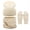 A206 Beige, variant on Yuncity Men Winter Knit Hat Scarf Gloves 3 Pcs Set Warm Lined Solid Color Neck Warmer Cold Weather Outdoor Warm Hat Set Beige