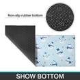 thumbnail image 6 of Light Blue Christmas Snowman Pattern Kitchen Rugs Sets Of 2,Anti Fatigue Kitchen Mat Rugs Non Slip Washable,Decorative Kitchen Floor Mats for Kitchen,Sink,Laundry,17"x30"+17"x47", 6 of 7