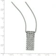 thumbnail image 3 of Sterling Silver & CZ Brilliant Embers Necklace 18 Inch, 3 of 3