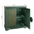 thumbnail image 5 of HLR 31.5" W Mid Century Modern Accent Cabinet with 2 Doors, Credenzas & Sideboard Buffet with Storage, Green, 5 of 11