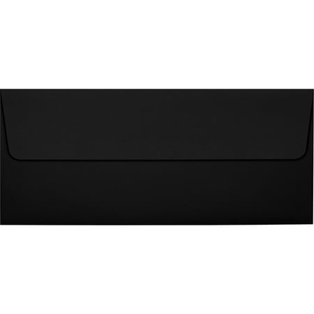 UPC: 0848614198146 | LUX #10 Square Flap Envelopes (4 1/8 x 9 1/2) 50/Pack Midnight Black (F-4560-B-50)