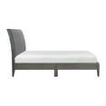 thumbnail image 4 of Ryla King Size Platform Bed- Gray Tufted Velvet Upholstered Panel Headboard, 4 of 6