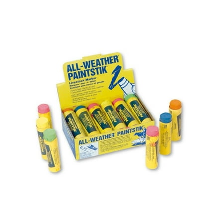 Box Paint - All Weather Paintstik Paint Sticks Livestock Marker Swine Cow *Box of 12* Purple