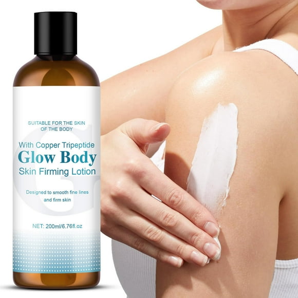 xaoyunyn Dewy Body Skin Firming Lotion with Copper Tripeptide Glossys Fine Lines and Firms Skin Hydrating and Soothing for All Skin Types 24 Hour Moisturizing 6.76 fl oz