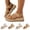 Brown, variant on Walking Sandals for Women Arch Support Orthopedic Platform Open Toe Cross Strap Casual Sandals Ankle Strap Slip-On Dress Sport Sandals for Summer Beach Workout Gray 43(US-10)