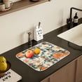 thumbnail image 5 of Yayeee Dish Drying Mat for Kitchen Counter 16" x 18" Microfiber Super Absorbent Coffee Decorative Pad, Sunny Blooms, 5 of 9