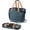 Ocean/Cognac, variant on CleverMade Gear Hauler Pro 55L Collapsible Heavy-Duty Utility Tote, Ocean/Cognac