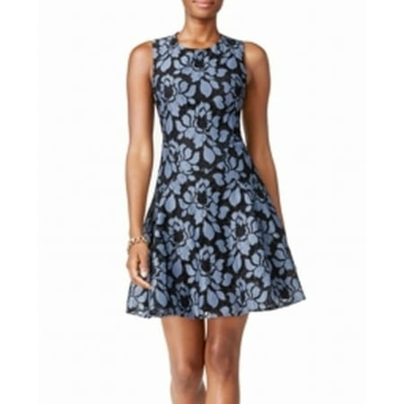 Tommy Hilfiger Women's Denim Lace Fit & Flare Dress