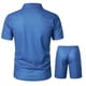 thumbnail image 4 of Conjunto De 2 Piezas De Camiseta Y Pantalones Cortos Deportivos De Manga Corta Para Hombre, 4 of 6