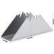 thumbnail image 2 of Servilletero triangular, estante vertical de acero inoxidable, coloque la toalla de papel en el estante de almacenamiento (plateado), 2 of 5