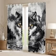 thumbnail image 2 of Castle Fairy Safari Wolf Black Out Curtains,Animal Curtains Pack of 2 (42x63 Each), 2 of 6