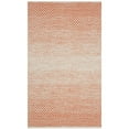 thumbnail image 4 of SAFAVIEH Montauk Vaughn Geometric Cotton Area Rug, Orange/Ivory, 4' x 4' Round, 4 of 9