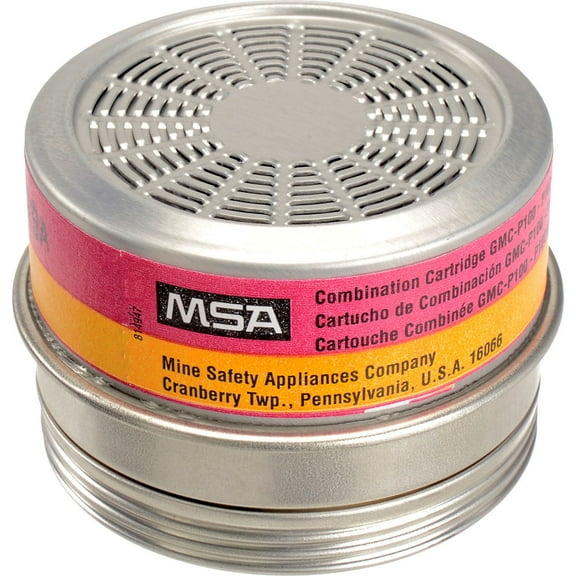 MSA 815180 Comfo Respirator Cartridge, Organic Vapor, Acid Gas, GMC, P100