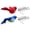Red&Blue, variant on BESTSKY 2Pcs Flapping Bird Cat Toy,Realistic Feather Design Cat Bird Toy,Cat Play Enhancement Bird Toy for Cats,Red&Gray