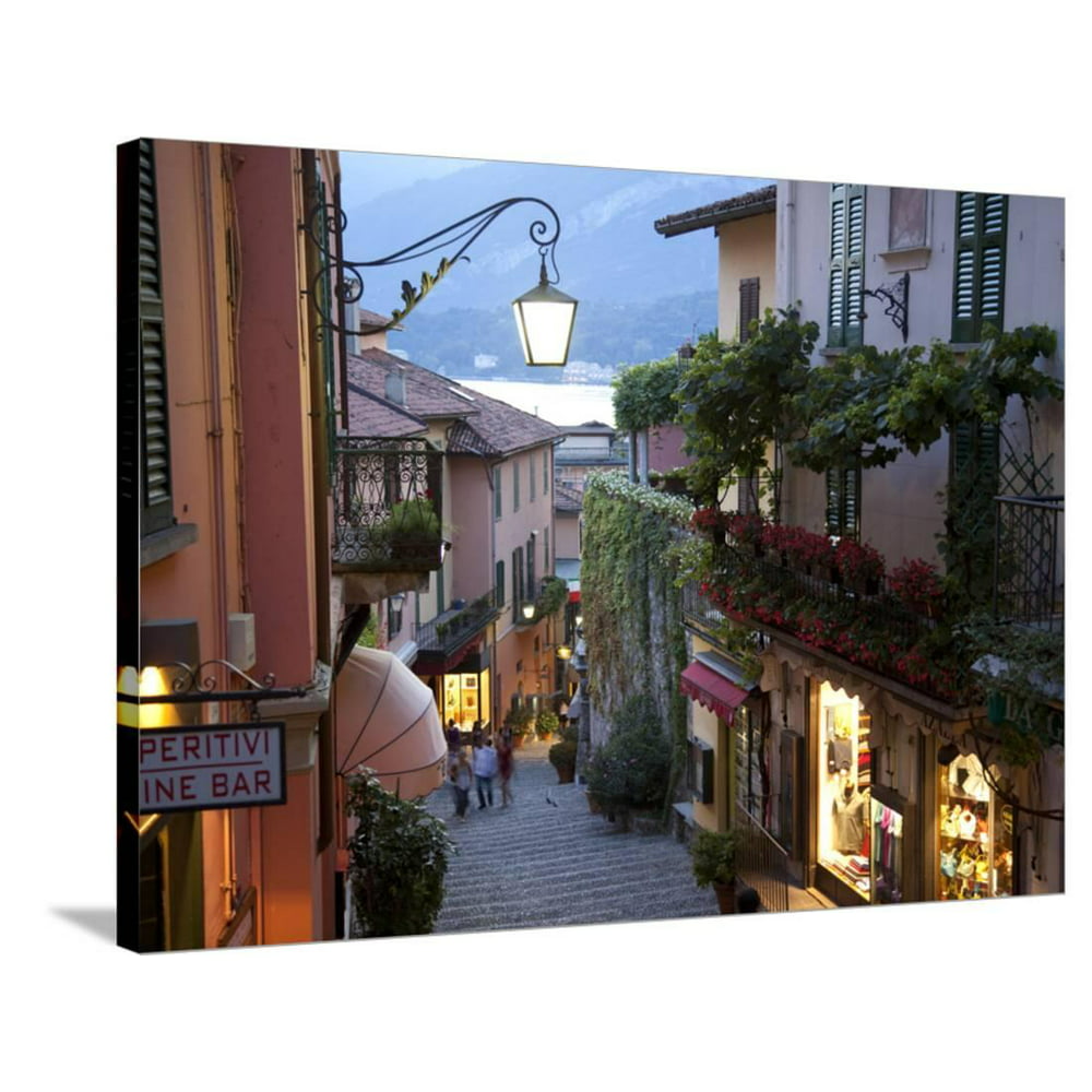 Shopping Street at Dusk, Bellagio, Lake Como, Lombardy