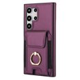 thumbnail image 5 of Allytechgroup Wallet Case for Samsung Galaxy S22 Ultra, PU Leather Cards Slots Ring Kickstand Anti-Scratch Stylish Phone Case Cover for Women Men, Purple, 5 of 7