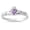 Lavender, variant on Creative Multicolor Hand Holding Heart Shaped Ladies Ring
