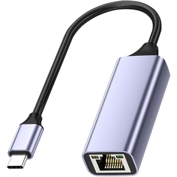 tunghey USB-C to Ethernet Adapter, USB Type-C (Thund-erbolt 3) to RJ45 Gigabit Ethernet LAN Network Adapter Compatible for Ma-cBook Pro 2022/2021/2020, Ma-cBook Air and More (1000Mbps)