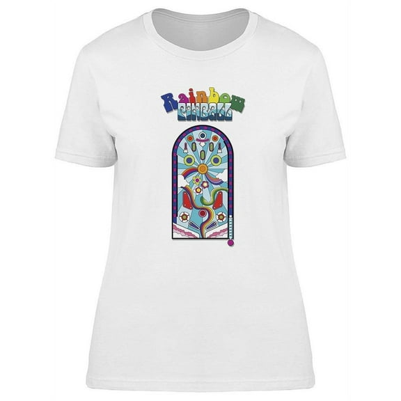 Rainbow Pinball T-Shirt Women -Image by Shutterstock, Female XX-Large