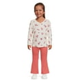 thumbnail image 2 of Garanimals Toddler Girl Flare Pants, Sizes 12M-5T, 2 of 5