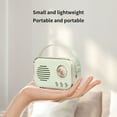 thumbnail image 5 of Retro Radio, Bluetooth Speaker with Subwoofer, USB/Aux Support, Card Insertion, Bluetooth 5.0, 10m Range, 1500mAh Battery, 4-6hrs Playback, Hands-free Calling, Portable, 5 of 8