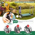 thumbnail image 4 of 2023 Garden Kneeler and Seat  Workseat Folding Gardening  with 8" Upgrade Widen EVA Foam Kneeling Pad and Detachable Tool Pouch 2 in 1 Portable Gardening Stools for Back Yard Outdoor Fishing, 4 of 8