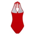 thumbnail image 6 of Kcolen One Piece Athletic Swimsuit Women Plus Size Tummy Control Push Up Training Sport Swimming Suit Solid Color Bathing Suits Ladies Swimwear with Skirt Bottom Swimwear, 6 of 8