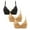 Black, variant on 3 Pack Bras for Women No Underwire Supportive Strips Padded Push Up Bras Scalloped V Neck Adjustable Straps Breathable Everyday Bras