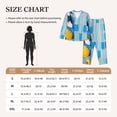 thumbnail image 4 of Pofeuu French Bulldog Dog in a Bathtub Print Womens Pajamas Set Long Sleeve Sleepwear Button Down Nightwear Soft Pj Lounge Sets Button Down Pajamas Women-Medium, 4 of 7