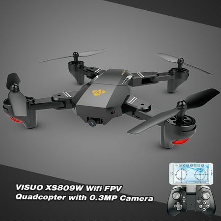VISUO XS809W Wifi FPV 0.3MP Camera Foldable 2.4G 6-Axis Gyro Selfie Drone RC Quadcopter G-Sensor