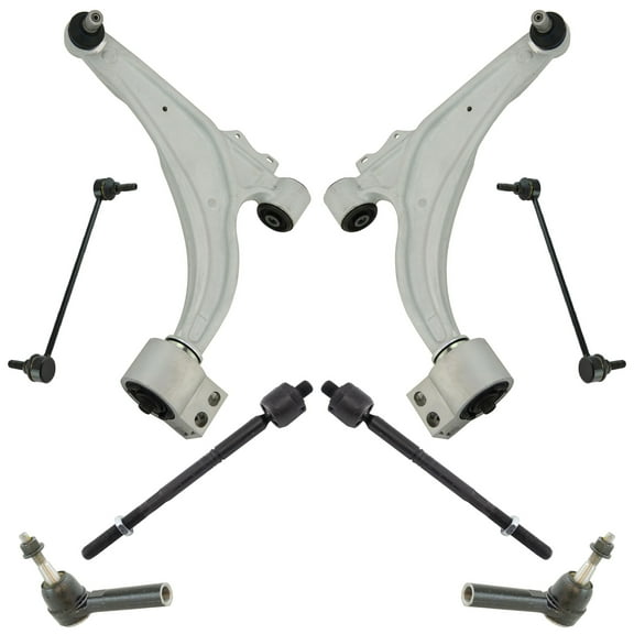 TRQ 8pc Suspension Kit Lower Control Arms w/ Ball Joints Sway Bar Links Tie Rods PSA65000 Fits select: 2011-2015 CHEVROLET CRUZE, 2016 CHEVROLET CRUZE LIMITED