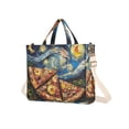 thumbnail image 7 of FORMRS Womens Corduroy Tote Bag Crossbody Shoulder Handbag with Pocket, Starry Pizza, 7 of 7