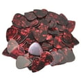thumbnail image 4 of Exotic Plectrums - Celluloid Red Pearl Guitar Or Bass Pick - 0.46 mm Light Gauge - 351 Shape - 24 Pack, 4 of 4