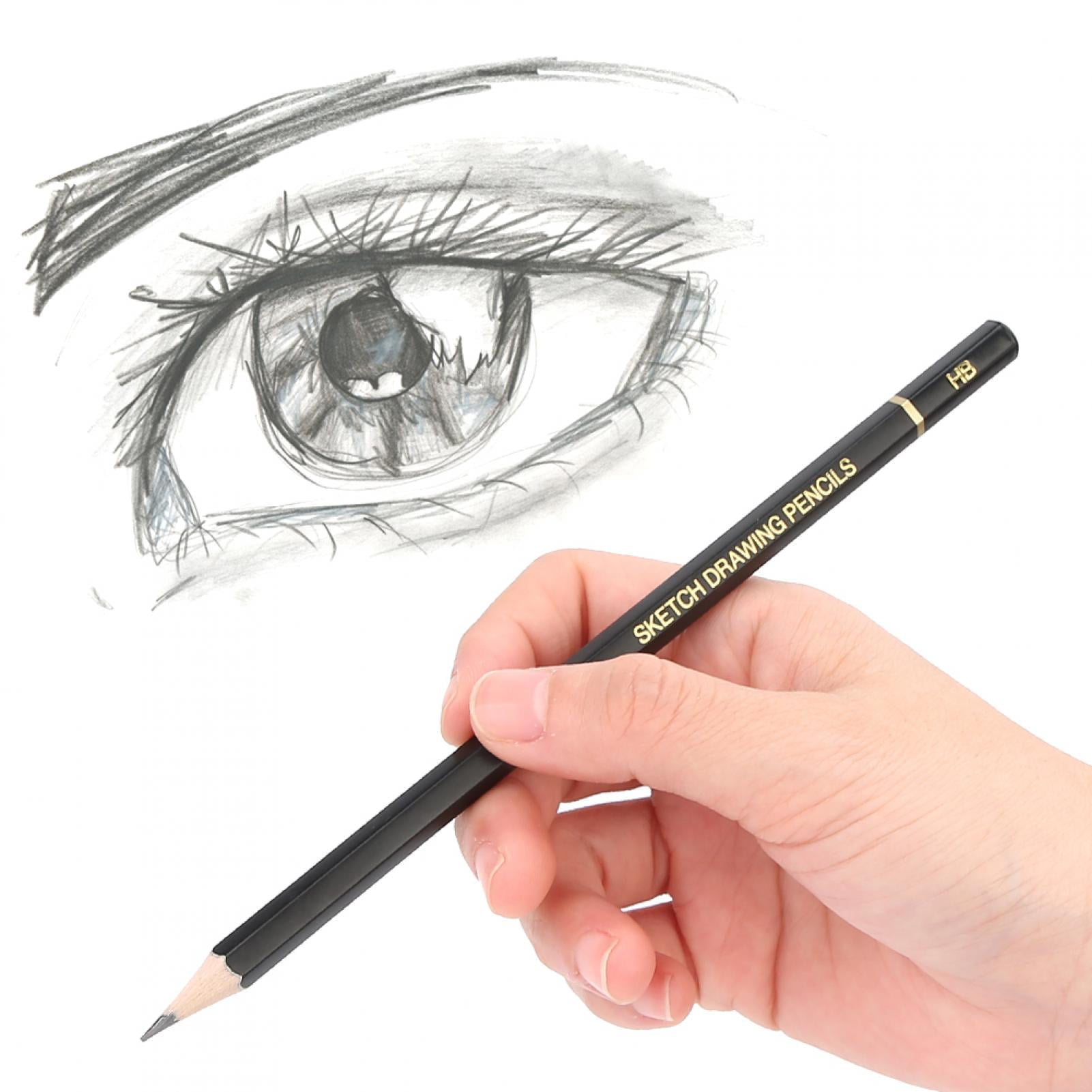 Tebru Drawing Pencil, Drawing Pencil Set Professional Sketch Pencil, 24Pcs Art Supplies 6.9inch For Enthusiast Student
