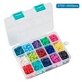 thumbnail image 3 of Handmade Polymer Clay Beads Disc/Flat Round Heishi Beads Mixed color 6x1mm Hole: 2mm 15colors 180~200pcs/color 2700~3000pcs/box, 3 of 8