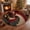 Christmas Round mat/B, variant on Meitianfacai Door Mat, Fall Outdoor Rug,Washable Halloween Front Door Rug,Farmhouse Plaid Layering Rugs, Fall Door Mat for Entryway,Halloween Front Porch Decor