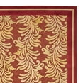 thumbnail image 2 of SAFAVIEH Martha Stewart Plume Stripe Floral Area Rug, Red, 5'3" x 7'6", 2 of 3