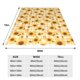 thumbnail image 3 of Balery Coffee Plaid Sunflower Manta de Felpa Suave y Acogedora – Cobija de Franela Aterciopelada para Cama, Lavable y Cálida para Sofá, Mascotas, Transpirable-50"x40", 3 of 7