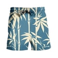thumbnail image 3 of Men's Hawaii Printed Shorts Drawstring Elastic Waist Casual Loose Boardshorts Summer 2024 Fashion Beachwear Multicolor,XL, 3 of 5